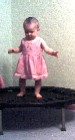 infant bouncing on a rebounder infant bouncing on a rebounder