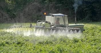 dangerous pesticides being sprayed in a field dangerous pesticides being sprayed in a field