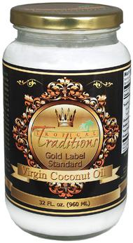 Organic virgin Coconut Oil from Tropical Traditions